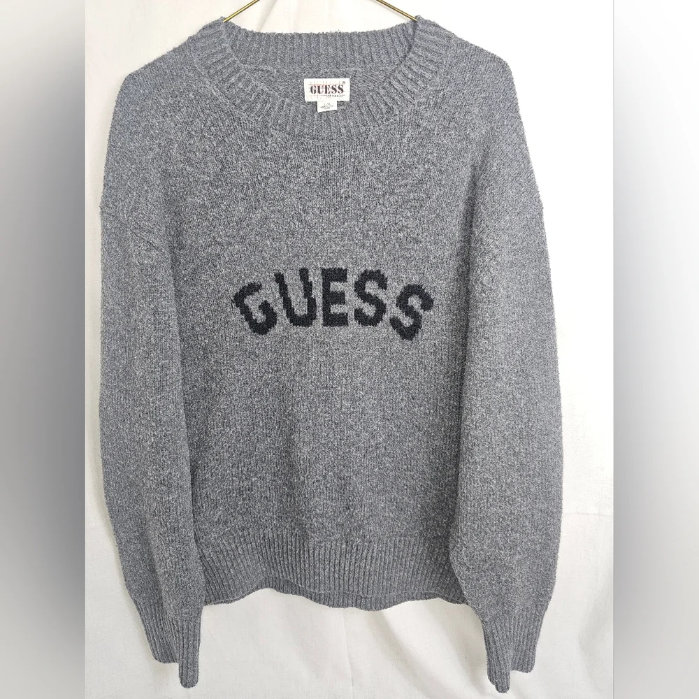 Vintage 90s Guess Originals Jans Sweater in Marled Grey Heather - Picture 8 of 9